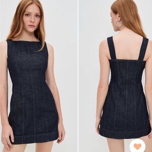 A.L.C. Dark Blue Denim Mini Dress